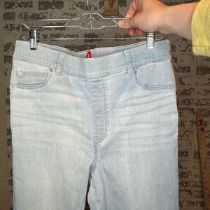 Spanx | women light wash flare denim jeans